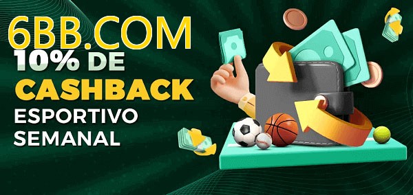 10% de bônus de cashback na 6BB.COM